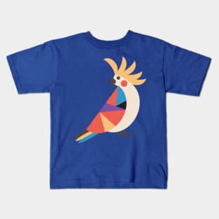 Cute Fat Cockatoo Parrot Tropical Australian Bird Kids T-Shirt